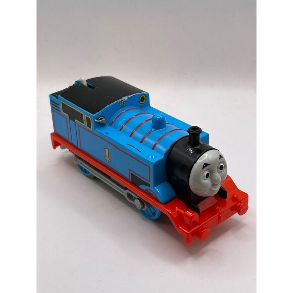 Thomas & Friends Motorized Blue Engine Train Toy #1 Mattel 2013 Plastic Collecti - Picture 2 of 3